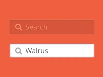 Orange search bar search text textbox ui
