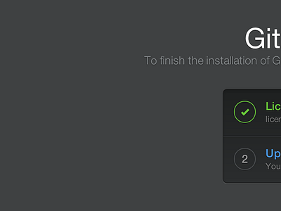 Installation blue github gray green helvetica neue white