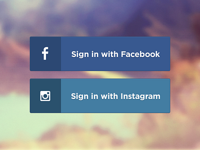 Sign In Buttons buttons facebook instagram landing log in mobile sign in