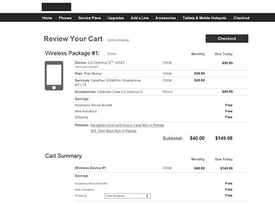 Wireframin' black cart checkout ecommerce fireworks ux white wireframe