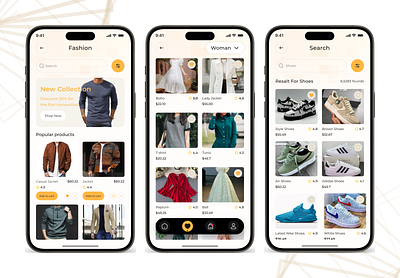 Fashion E-Commerce App animation app design b2b ecommerce fashion ios item list marketplace mobile app mobile design online e shop search sell shopify shopping startup store ui design ui ux design