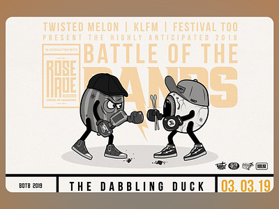 Battle of the Bands Showdown Illustration 2019 art art design artist artwork bands showdown battle creative creative design creativity festival illustratd illustration illustration design insparation inspire inspired music festival rose ave the dabbling duck