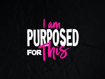 Motivational Typography T-Shirt Design design empowerment apparel graphic design graphic tee i am purposed for this inspirational design motivational shirt motivational tee print purpose driven shirt design t shirt t shirt design typography typography shirt