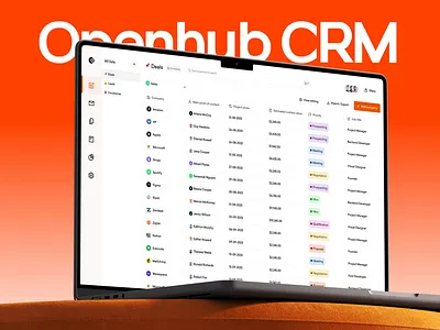 Openhub - CRM Application Case Study crm crm app crm application crm case study crm software crm tool customer engagement customer relationship management data visualizatio management application modern ui product design productivity tools saas saas application saas dashboard saas platform ui ux