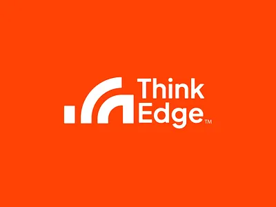 Think Edge Logo Design ai logo app brand brand designer brand identity brand identity design branding custom logo high tech icon logo design logo designer modern logo monogram negative space logo saas tech tech logo think logo unique logo