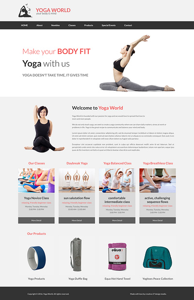 YOGA website branding graphic design ui