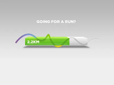 Run Progress Bar Concept app bar concept loading nike progress rebound run tracker