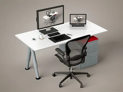 Infinite My Desk 3d c4d