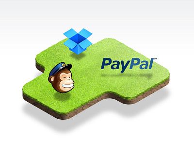 Integration (Illustration) design dropbox graphic grass illustration island isometric mailchimp my poor brain paypal smith soil tim