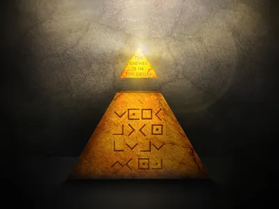 All Seeing Eye old work pyramid