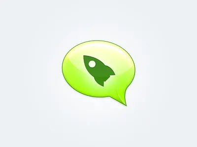 Launch bubble chat irc launch rocket speech