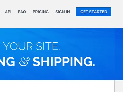 Royal Blue action ampersand baskerville blue call calltoaction clean cta get gray railway simple started to