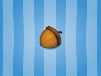 Colored One acorn icon illustrator textures