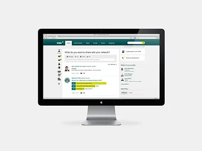 XING Homescreen activitystream homescreen social business network social network start startpage xing