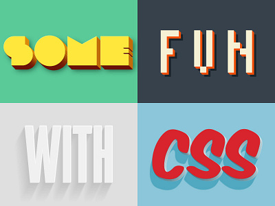 Extruded CSS Styles css font face styles