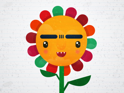 mad flower blossom color flower illustration madness plant spring texture