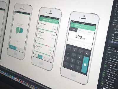 Secret Project app focus lab iphone iphone app medical minimal ui design