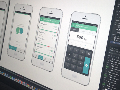 Secret Project app focus lab iphone iphone app medical minimal ui design