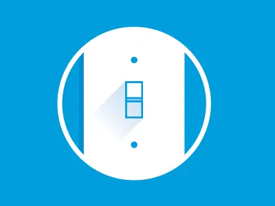 Switch Controlled blue light switch