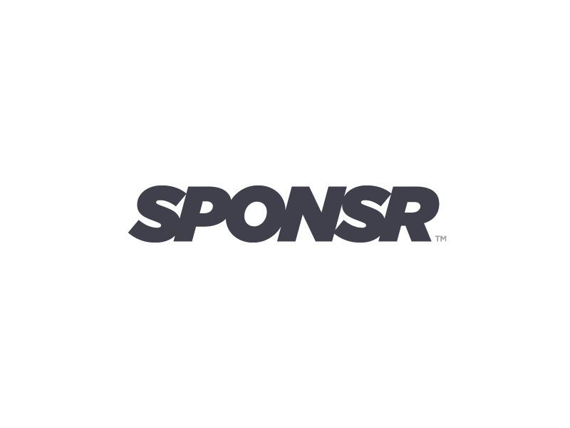 Sponsr Logo bold branding circle gradient identity italic logo ring simple sponsr