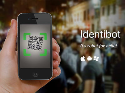 Identibot Dribbble screenshot web design