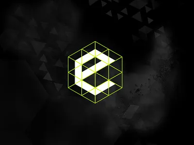 E black e geometry green hexagon icon identity letter letterforms lettering lime green line logo mark monogram stroke type typography wireframe