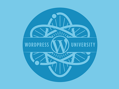 WordPress University atom logo school seal teach university wordpress