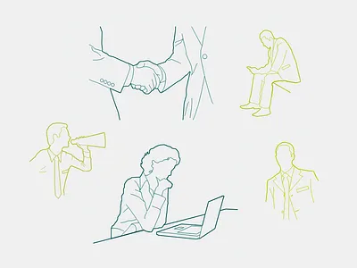 XING Silhouettes illustration people silhouette xing