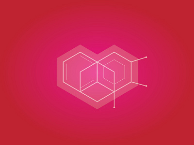 Hex Heart heart hexagon illustration love vector