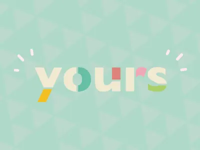 "Yours" animation branding geometric motion shapes simple