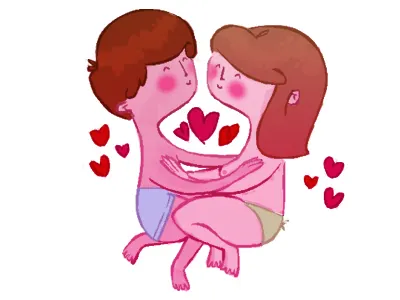 A little special something for the lady illustration love red