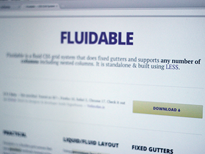 Fluidable css css grid fluid grid systems less