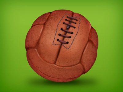 Old ball app barcelona fcb football illustration