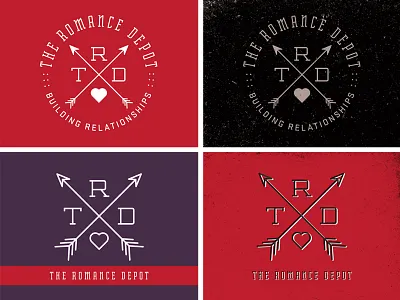 TRD 2 arrows badge depot heart romance