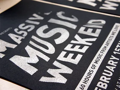 MMWPRNT experimental music print radio screen screenprint type