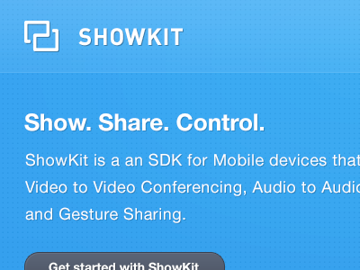 ShowKit is coming control gesture logo sdk show showkit