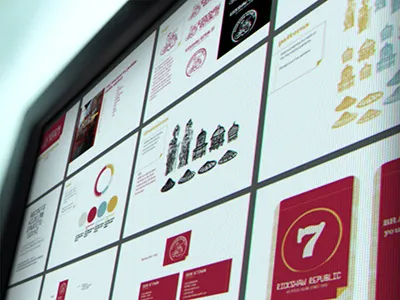 Rickshaw Republic Styleguide authentic branding peek restaurant style guide