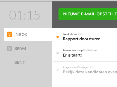 Inbox (3) app inbox mail ui webapp