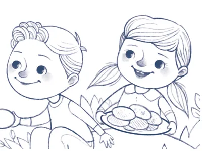 Smiles children gaia bordicchia illustration picture book sketch