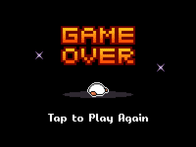 Game Over 8 bit game game over iphone