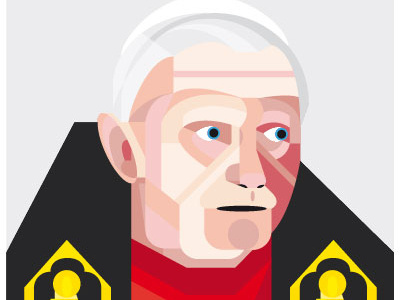Benedict XVI benedetto benedict crockhaus illustration matteo papa pontefice pontifex pope riva rome sedicesimo vatican vaticano vector xvi