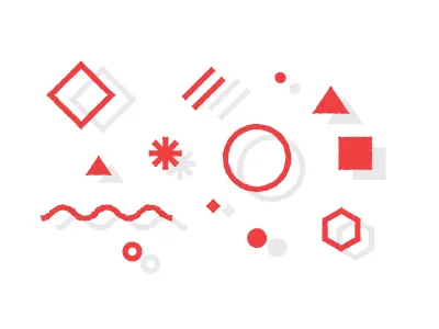 Shapes abstract geometric illustration shadow