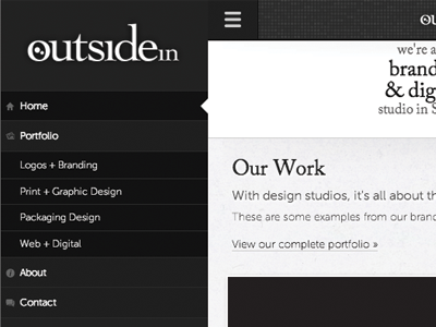 outside in responsive navigation design navigation responsive website