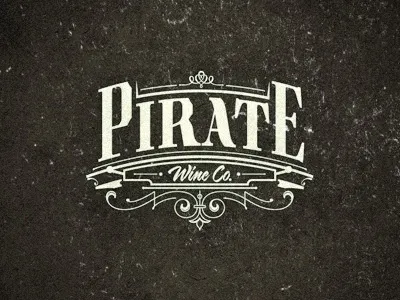 Pirate logo typography