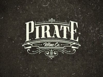 Pirate logo typography