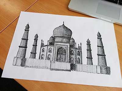 Taj Mahal Illustration mahal taj