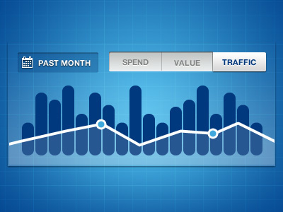 Bar and Line Graph bar graph line graph chart blue future graph grid semi transparent toggles