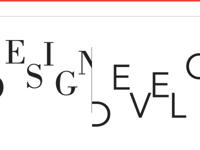 Scrolling Type Animation Concept animation javascript scroll scrolling simple text type typography