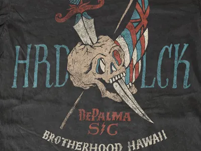 HRD LCK apparel illustration lettering