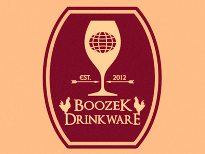 Boozek Drinkware Logo arms badge boozek coat design drinkware logo of patch